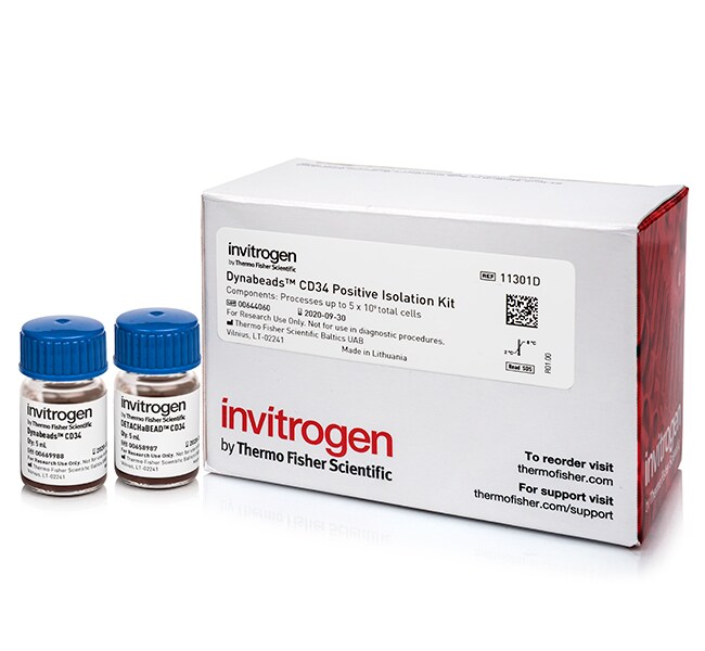 11301D  Dynabeads™ 人CD34 阳性分离试剂盒  5ml