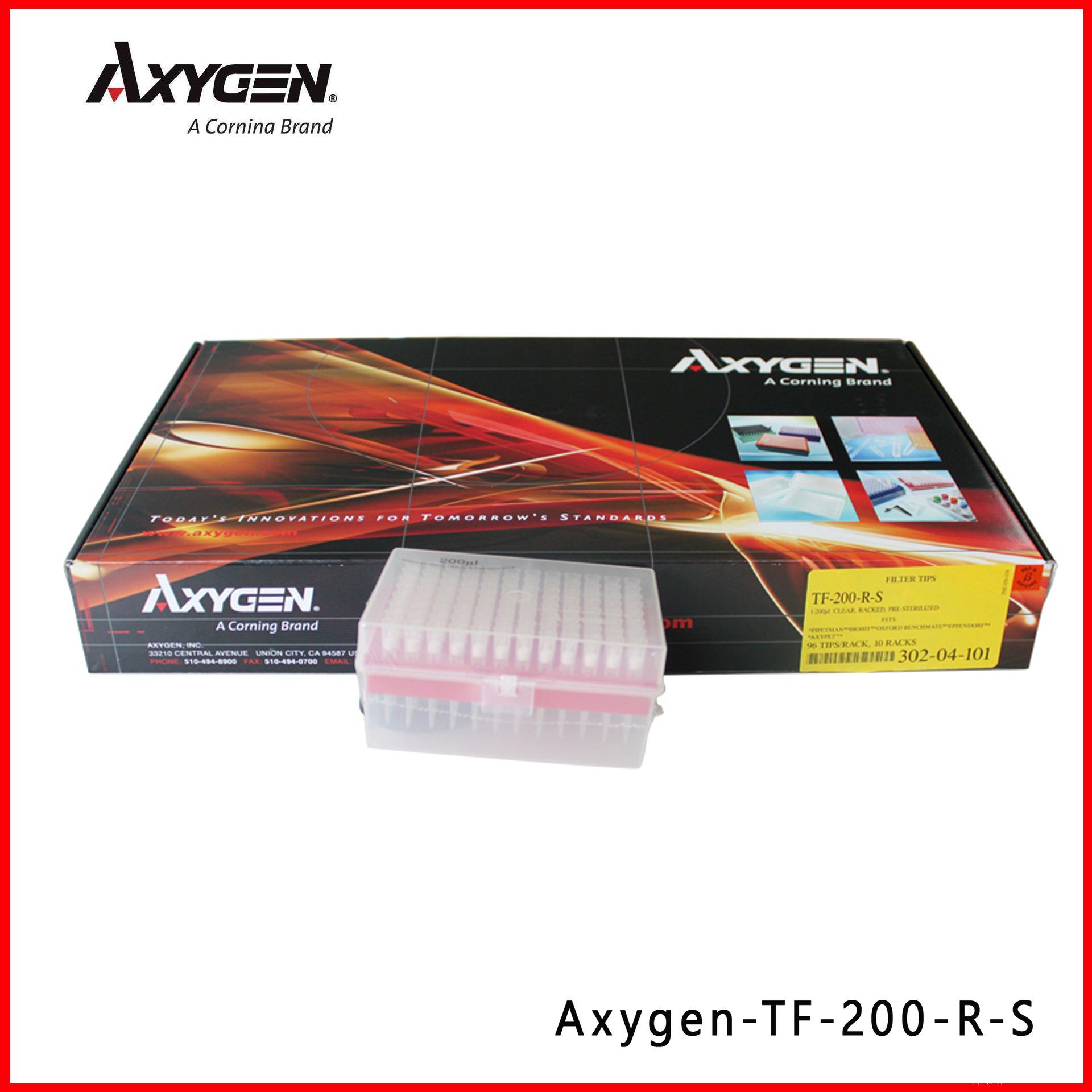 爱思进Axygen TF-200-R-S 200ul带滤芯盒装黄吸头，96支/盒