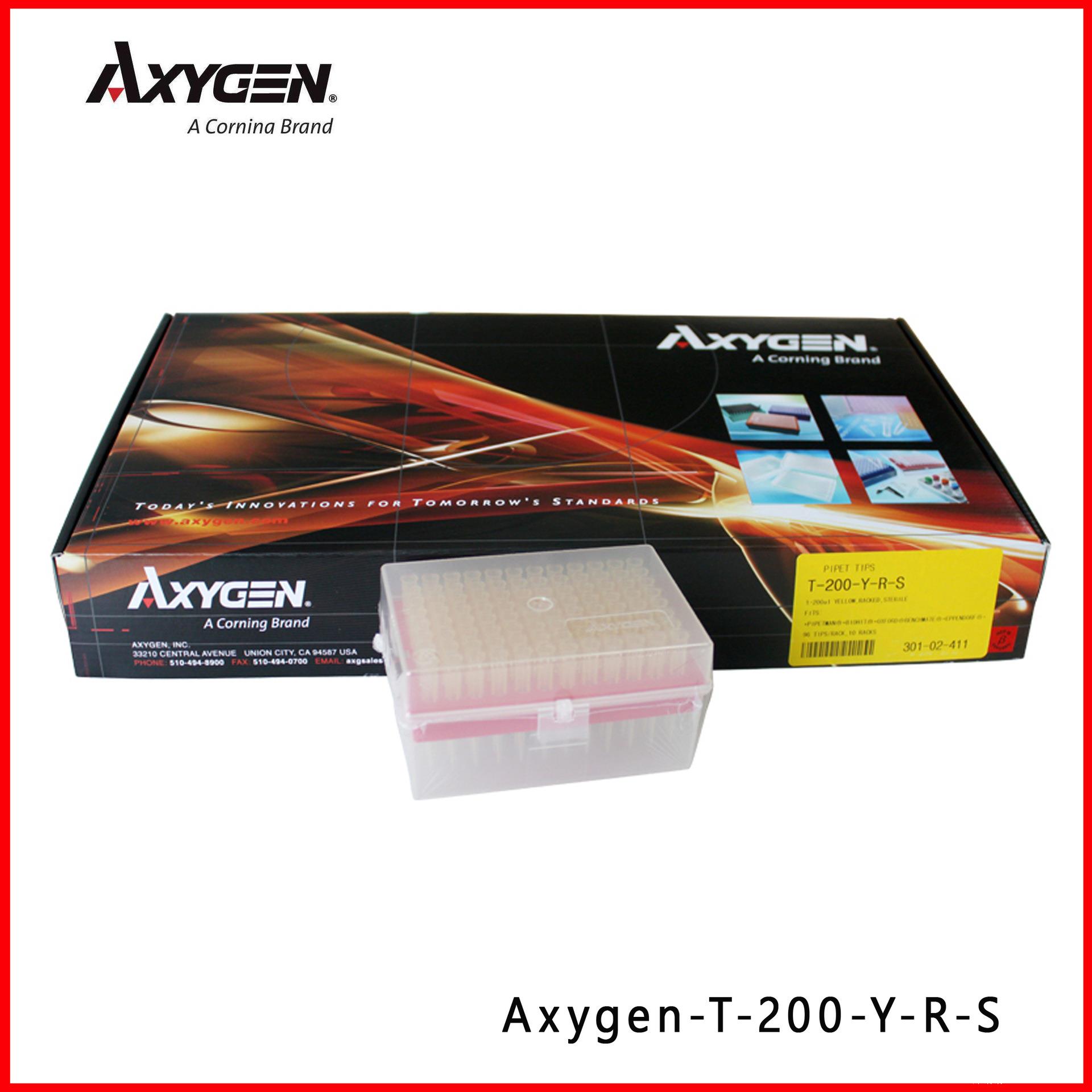 Axygen 爱思进 T-200-Y-R-S 200ul盒装黄吸头96支/盒